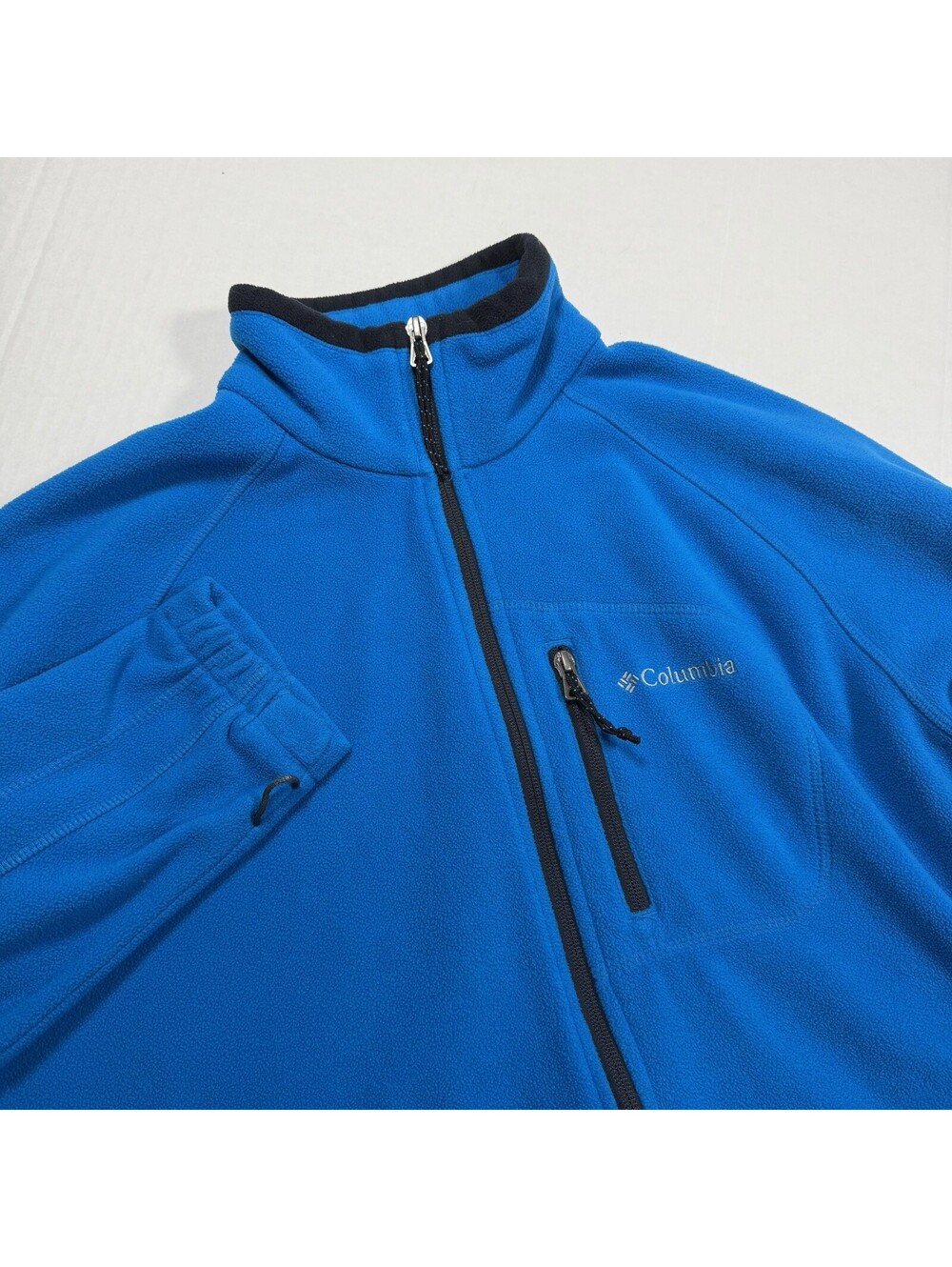 Columbia Women's Interchange Fleece Jacket Medium Aqua Blue Full Zip Pockets